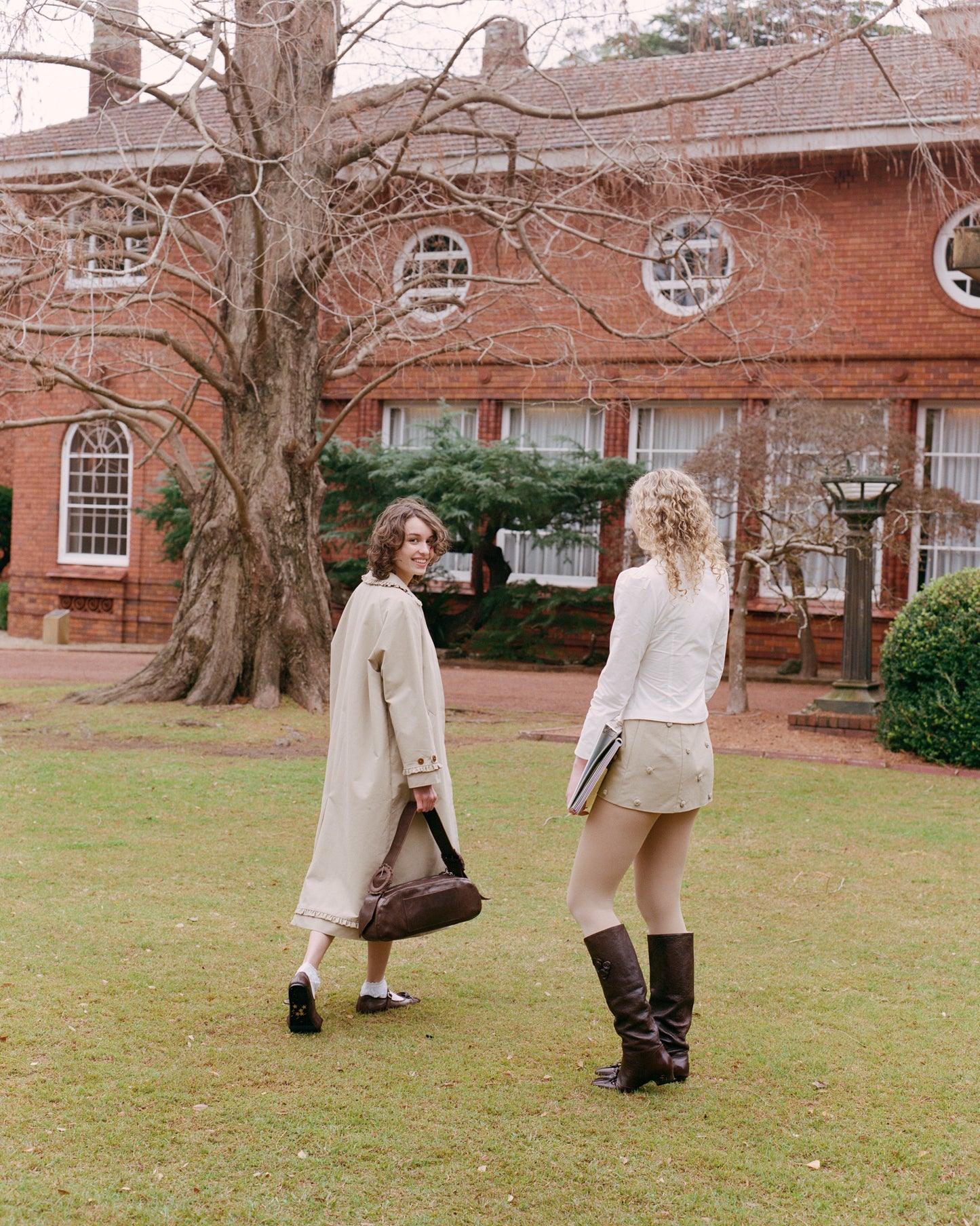 Rosette Pocket Boots - Saddle