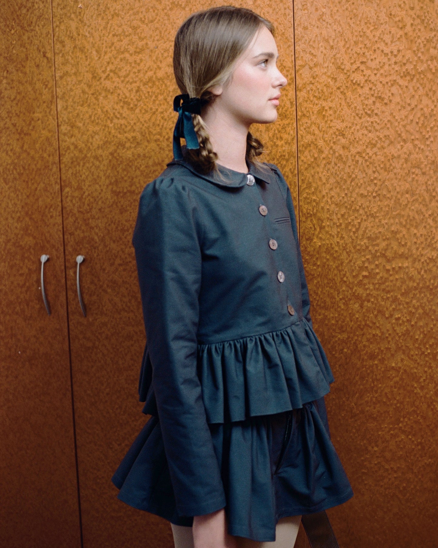 Petal Peplum Jacket - Ink