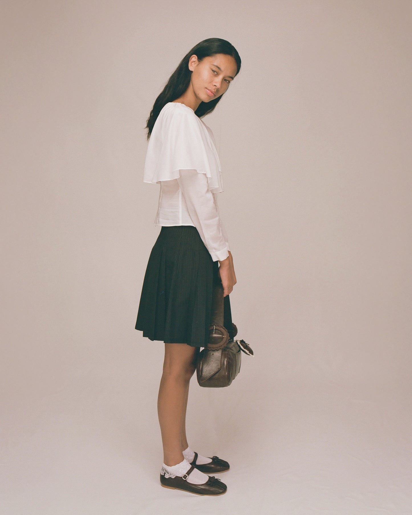 Capelet Shirt - White