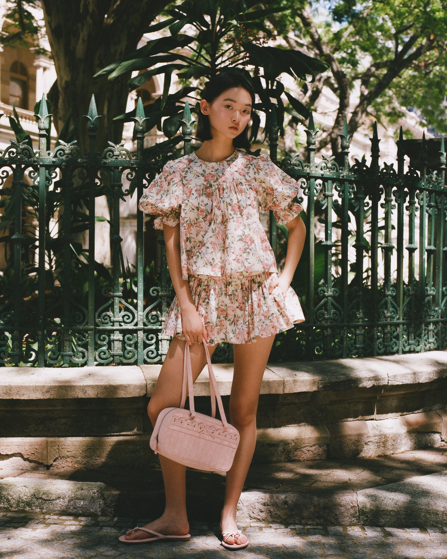 Babydoll Blouse - Secret Garden
