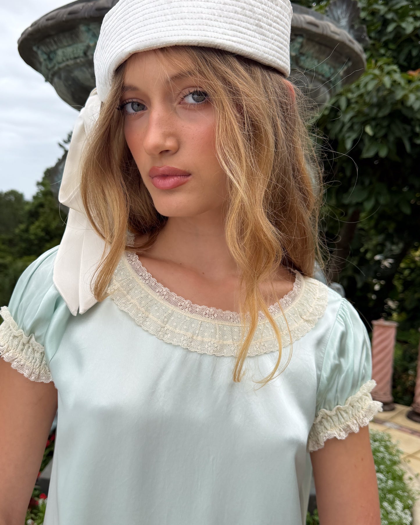 Lace-Trim Daydream Dress - Mint