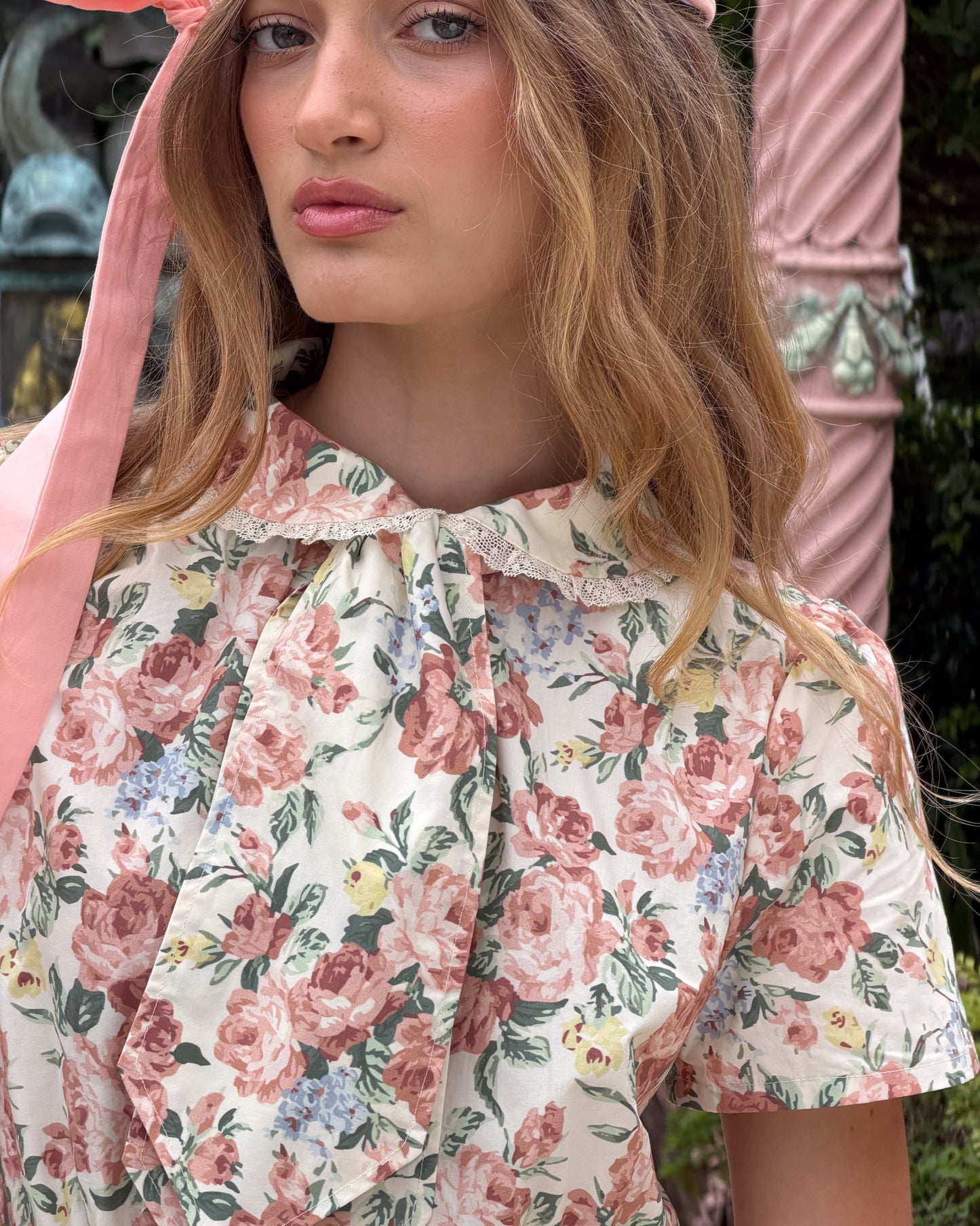 Petalle Collar Mini Dress - Secret Garden