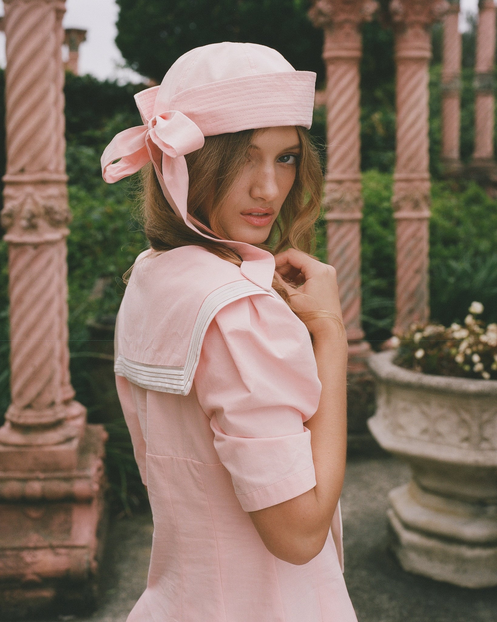marina mini dress pink LoveShackFancy Marina Dress Ribbon XS