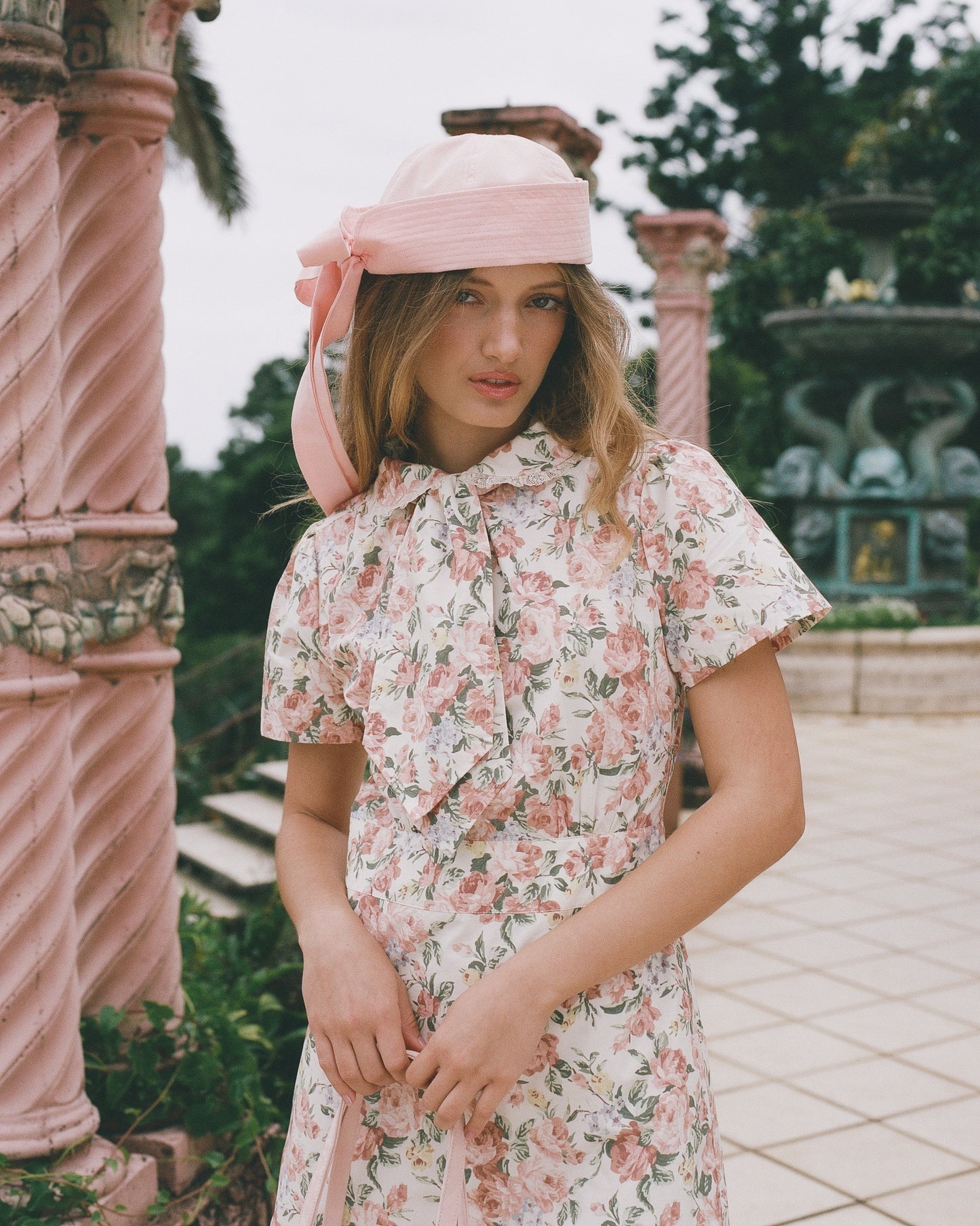 Petalle Collar Mini Dress - Secret Garden