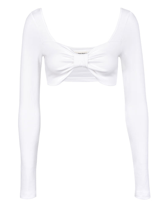 Bow Ultra Crop - White