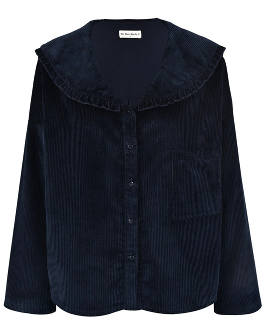 Sweetie Blouse - Navy Corduroy