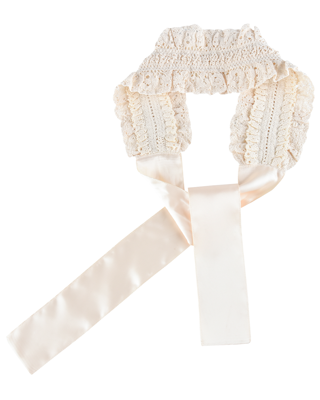 Lace Layer Headband - Porcelain