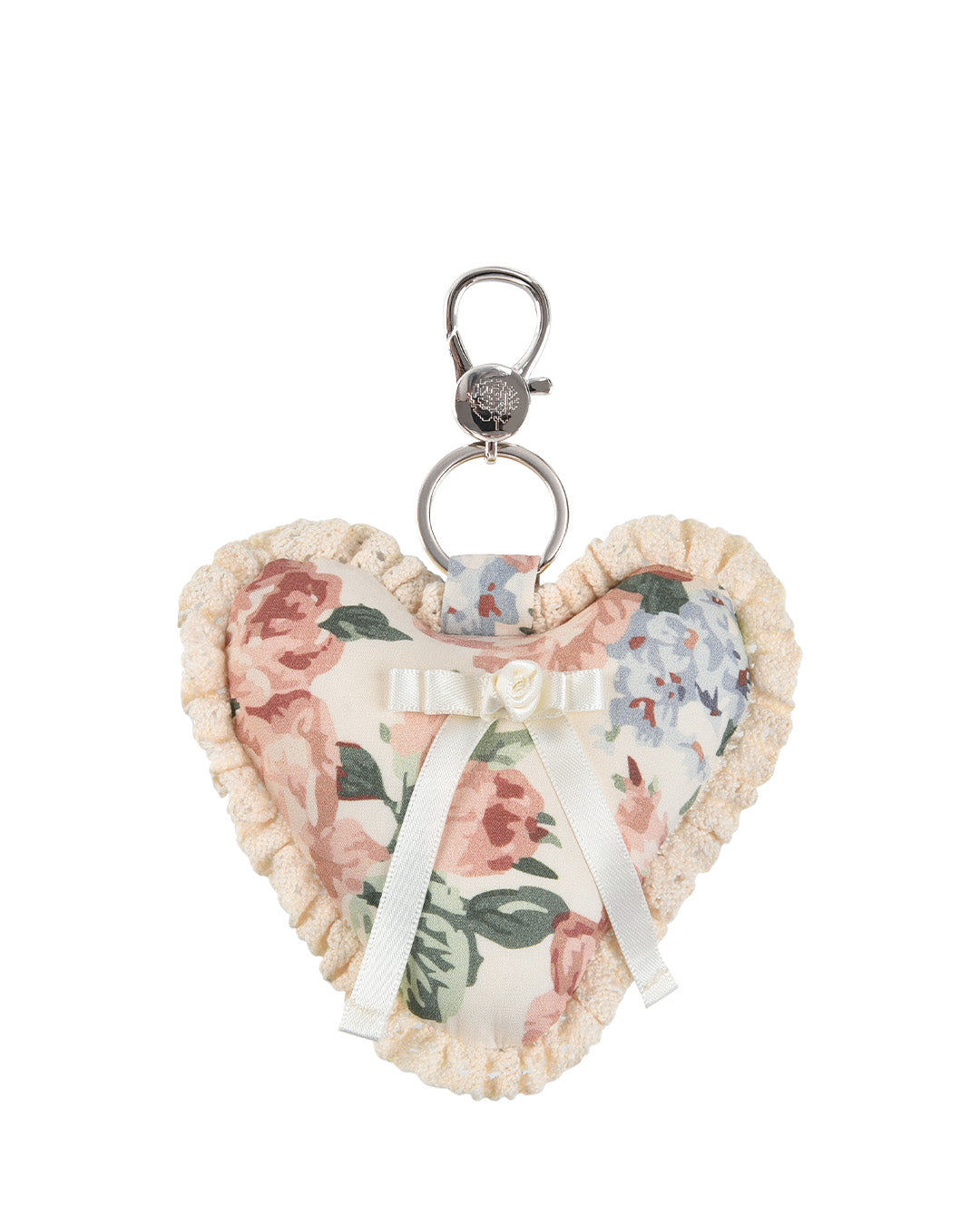 Accessories: Rosette Heart Keychain - Secret Garden - My mum made