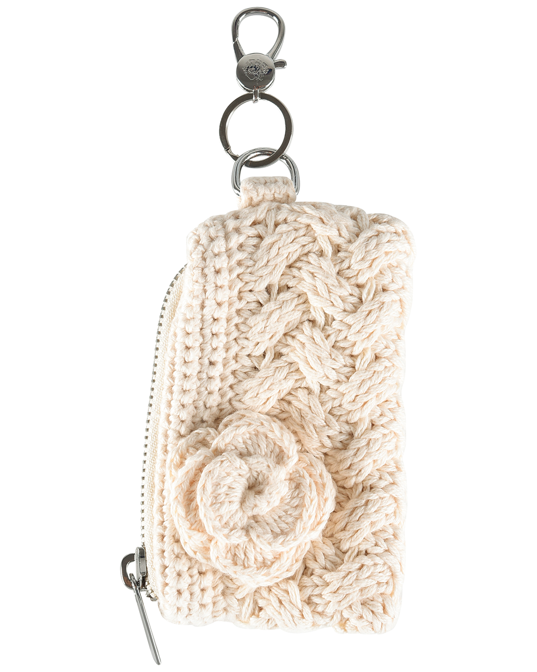 Crochet Garden Keepsake Bag Porcelain