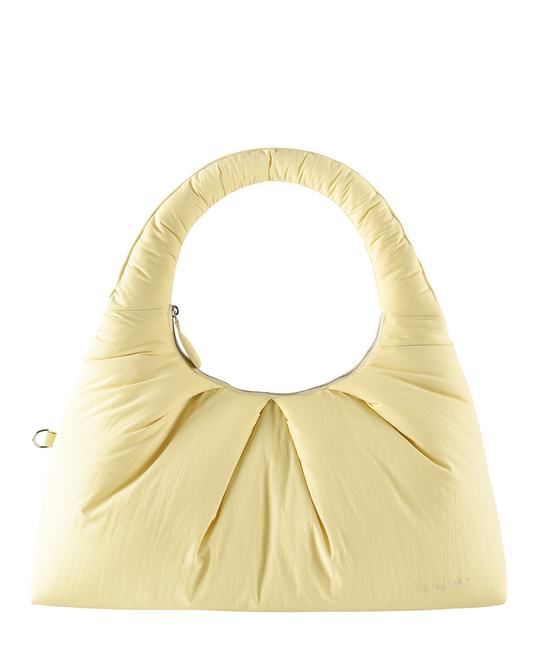 Large Pleat Puffer Tote - Butternut