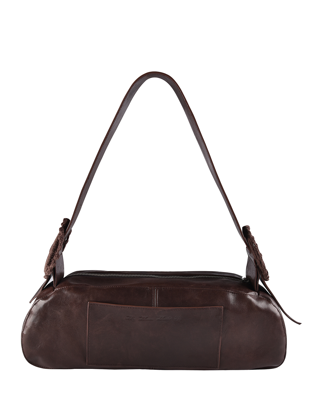 Leather Crochet Buckle Bag - Saddle
