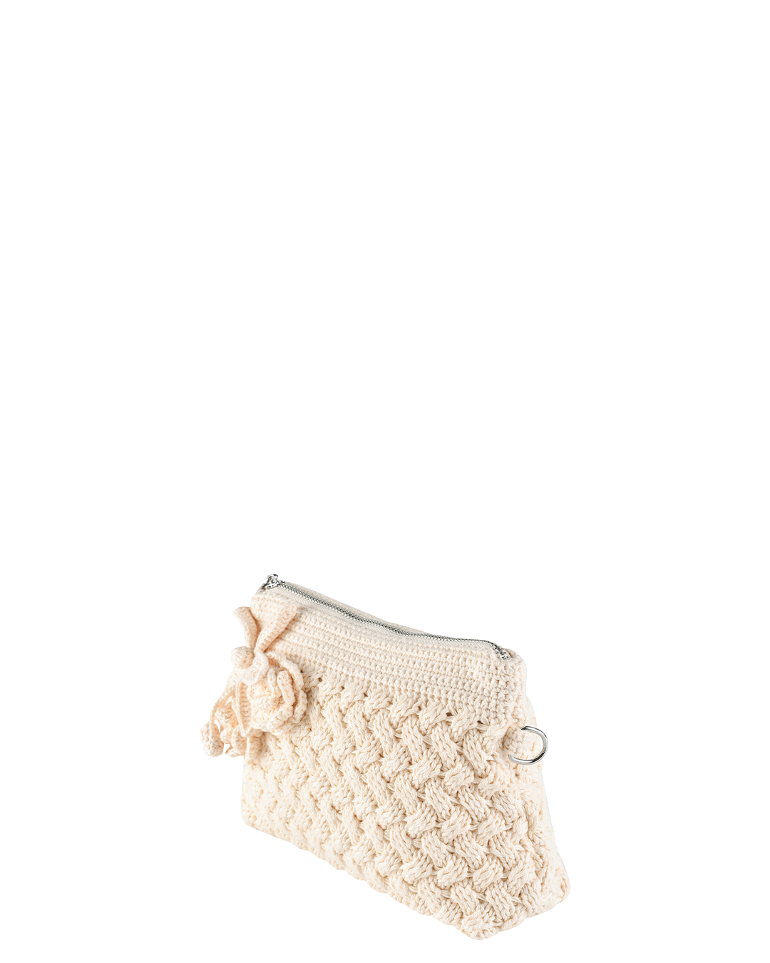 Crochet Garden Cosmetics Bag - Porcelain