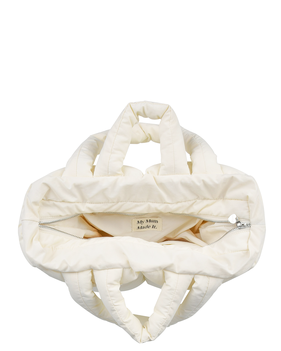 Puffer Tote Bag - Cream