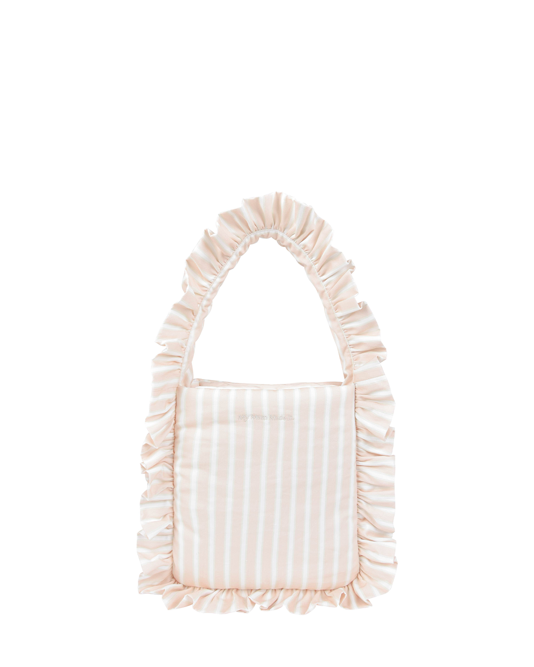 Pillow Puffer Tote - Blush Stripe