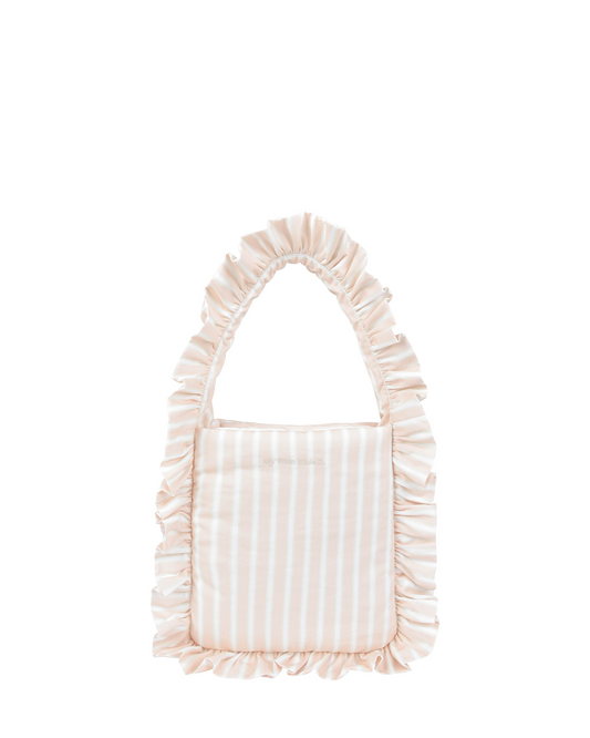Pillow Puffer Tote - Blush Stripe