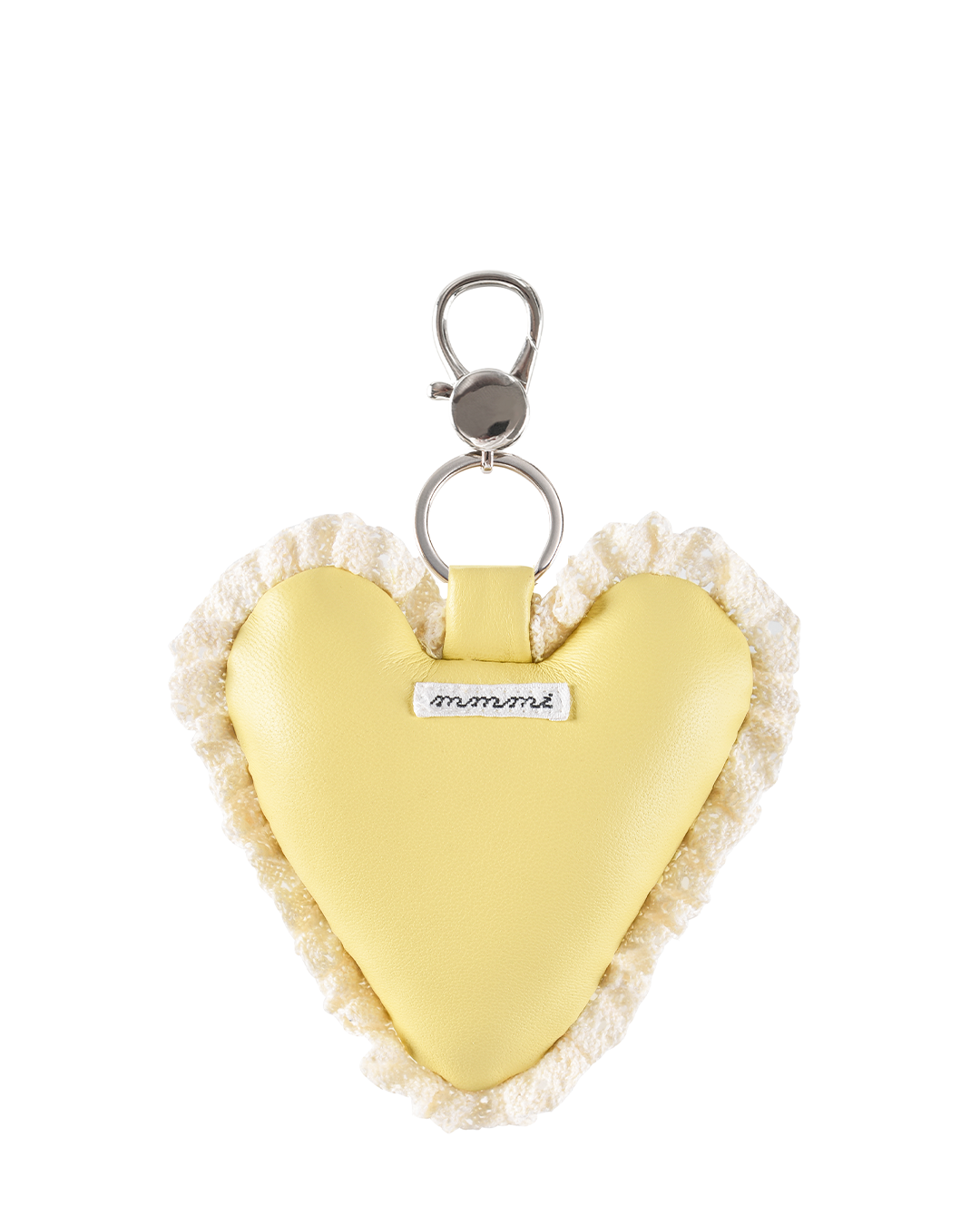 Rosette Heart Keychain - Marigold