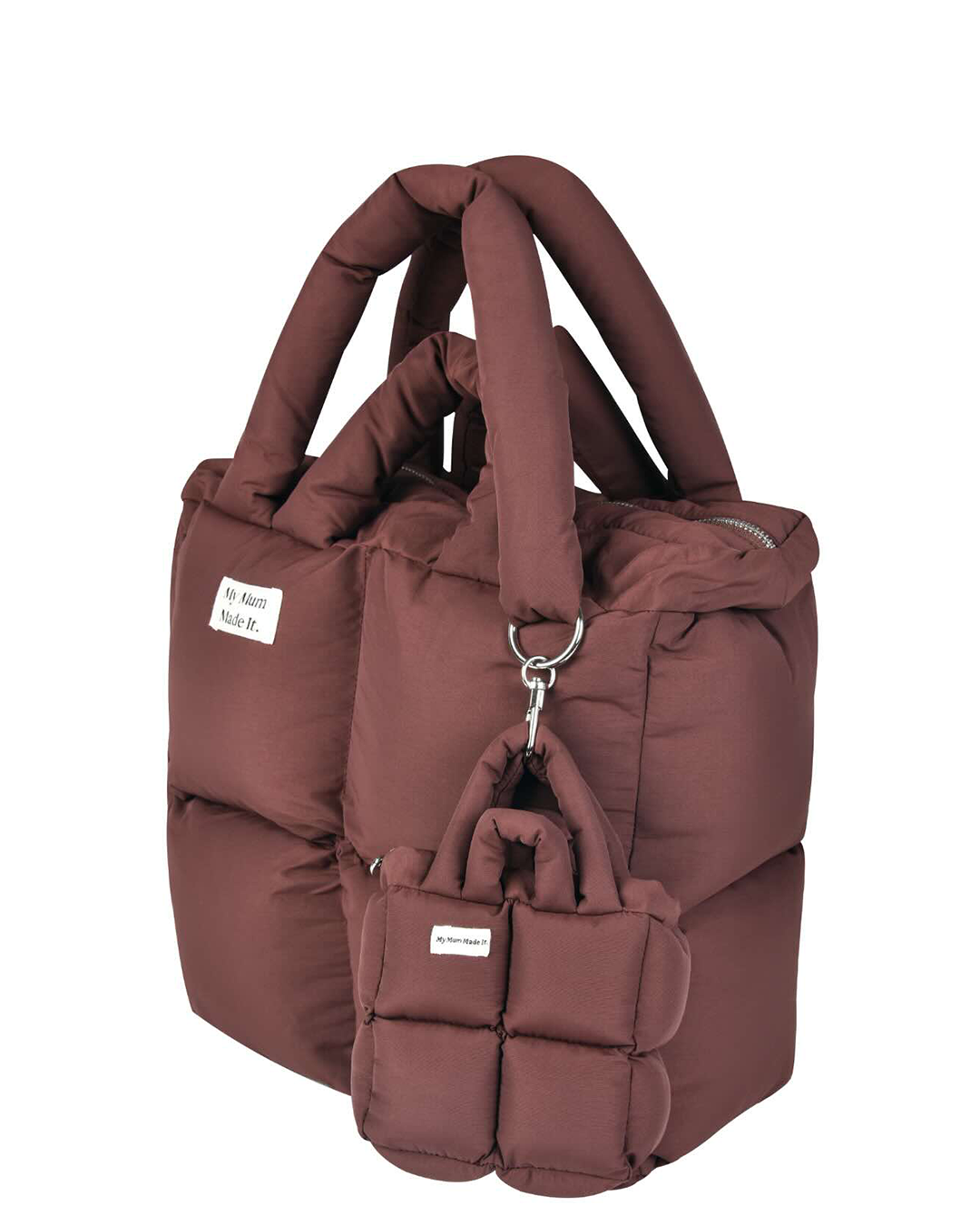 Puffer Mini Keychain Bag - Dirt