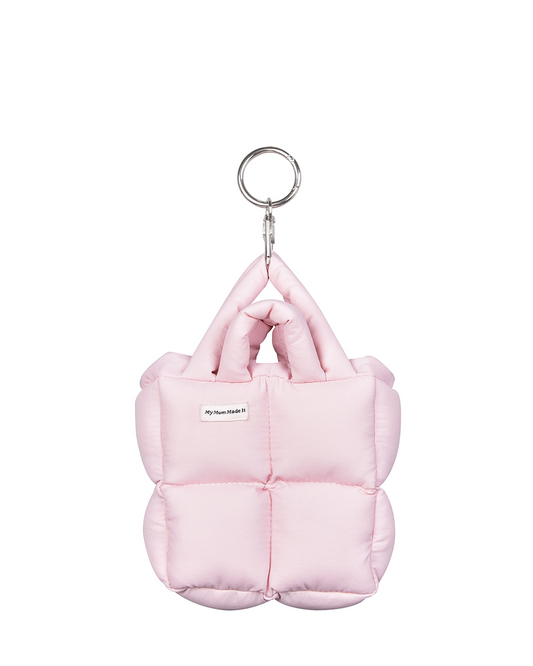 Puffer Mini Keychain Bag - Pink