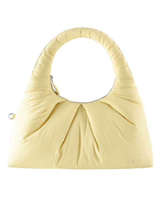 Large Pleat Puffer Tote - Butternut