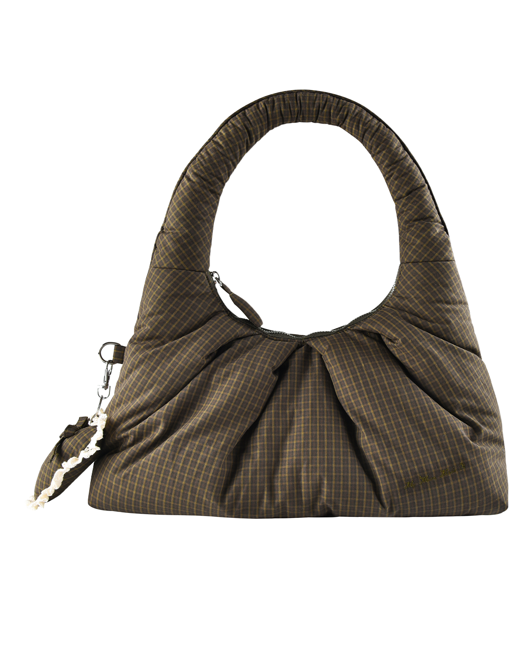 Mini Pleat Puffer Tote - Ivy Check