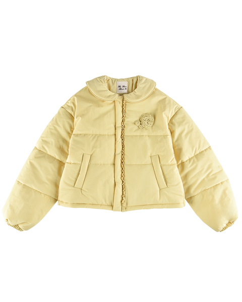 Coats & Jackets: Rosette Puffer Jacket - Butternut - My mum made