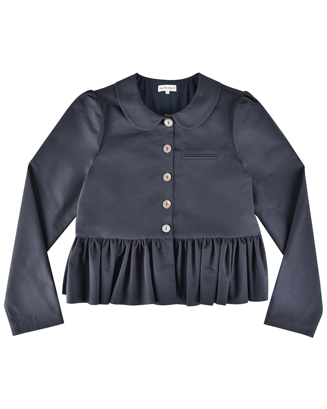 Petal Peplum Jacket - Ink