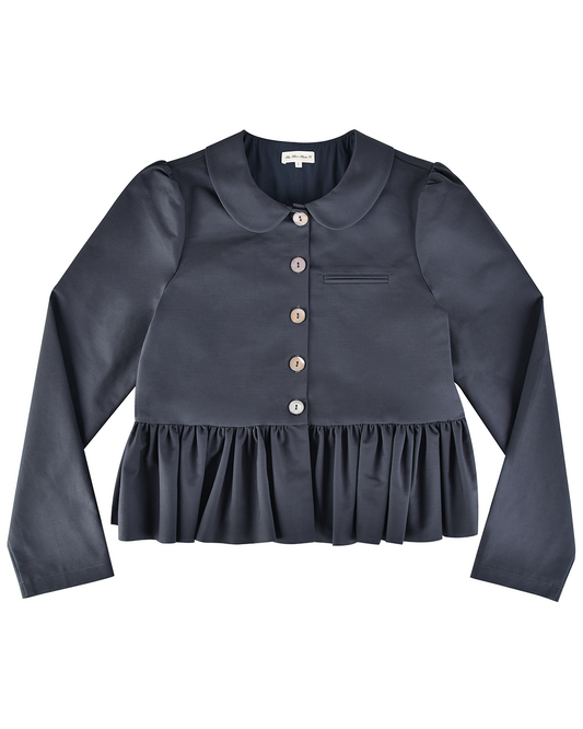 Petal Peplum Jacket - Ink