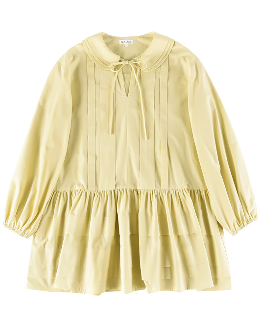 Tiered Collar School Dress - Butternut