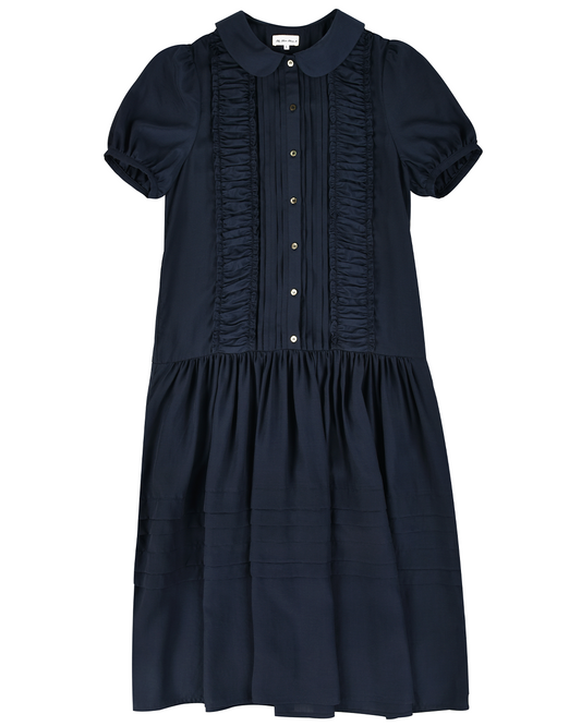 Pleat Sunday Dress - Ink
