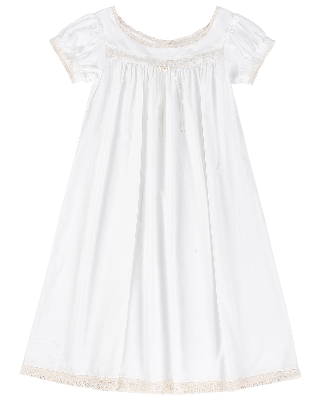 Dresses: Lucienne Cotton Gown - White