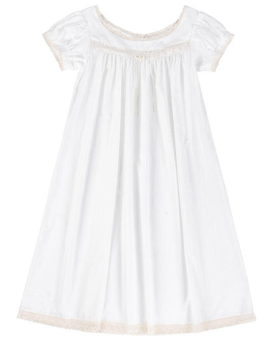 Lucienne Cotton Gown - White