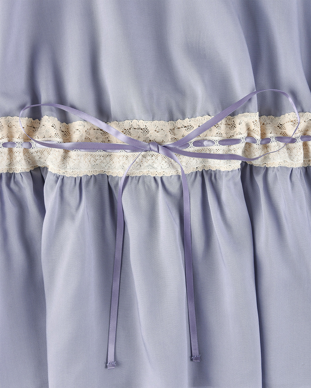 Dresses: Lace Ribbon Dress - Wisteria