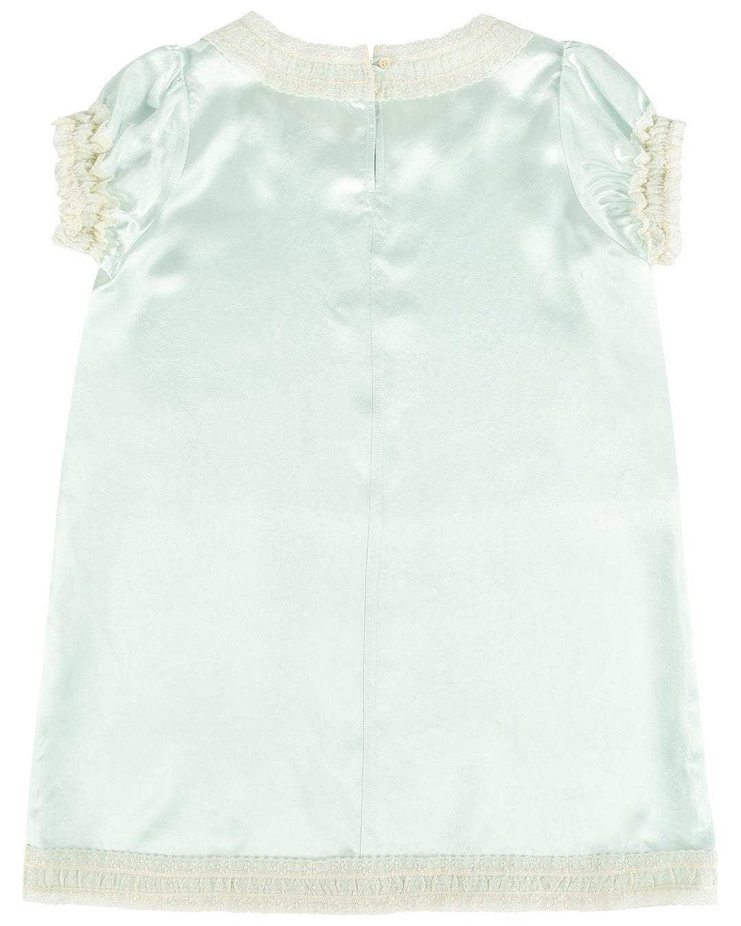 Dresses: Lace-Trim Daydream Dress - Mint - My mum made it – MY MUM