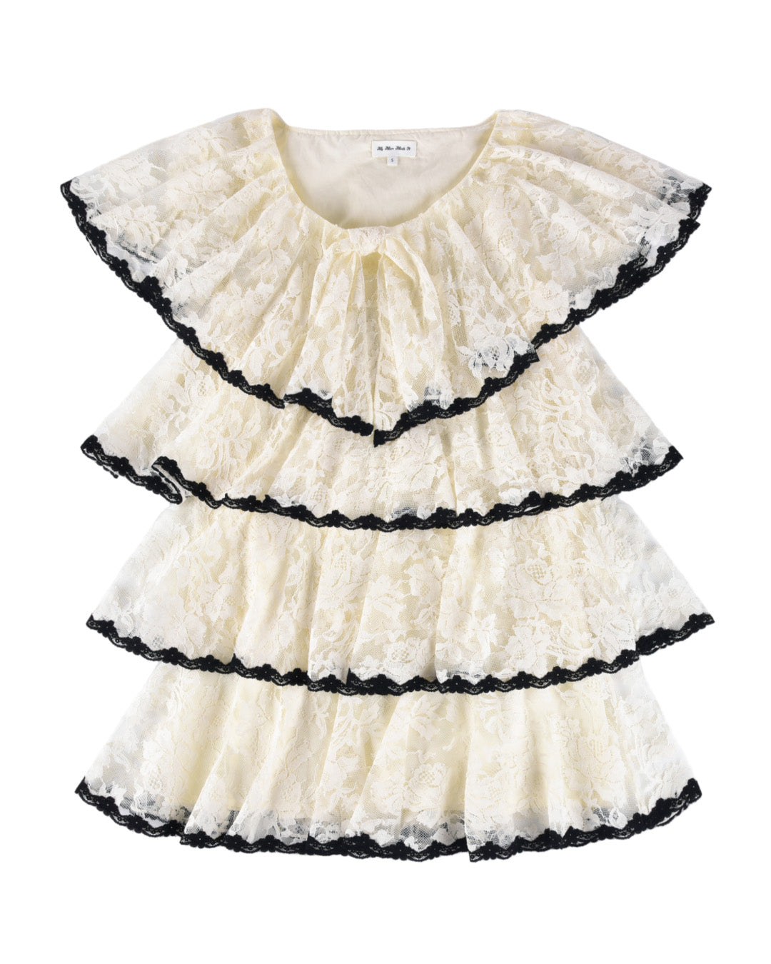 Delilah Bow Dress - White Lace