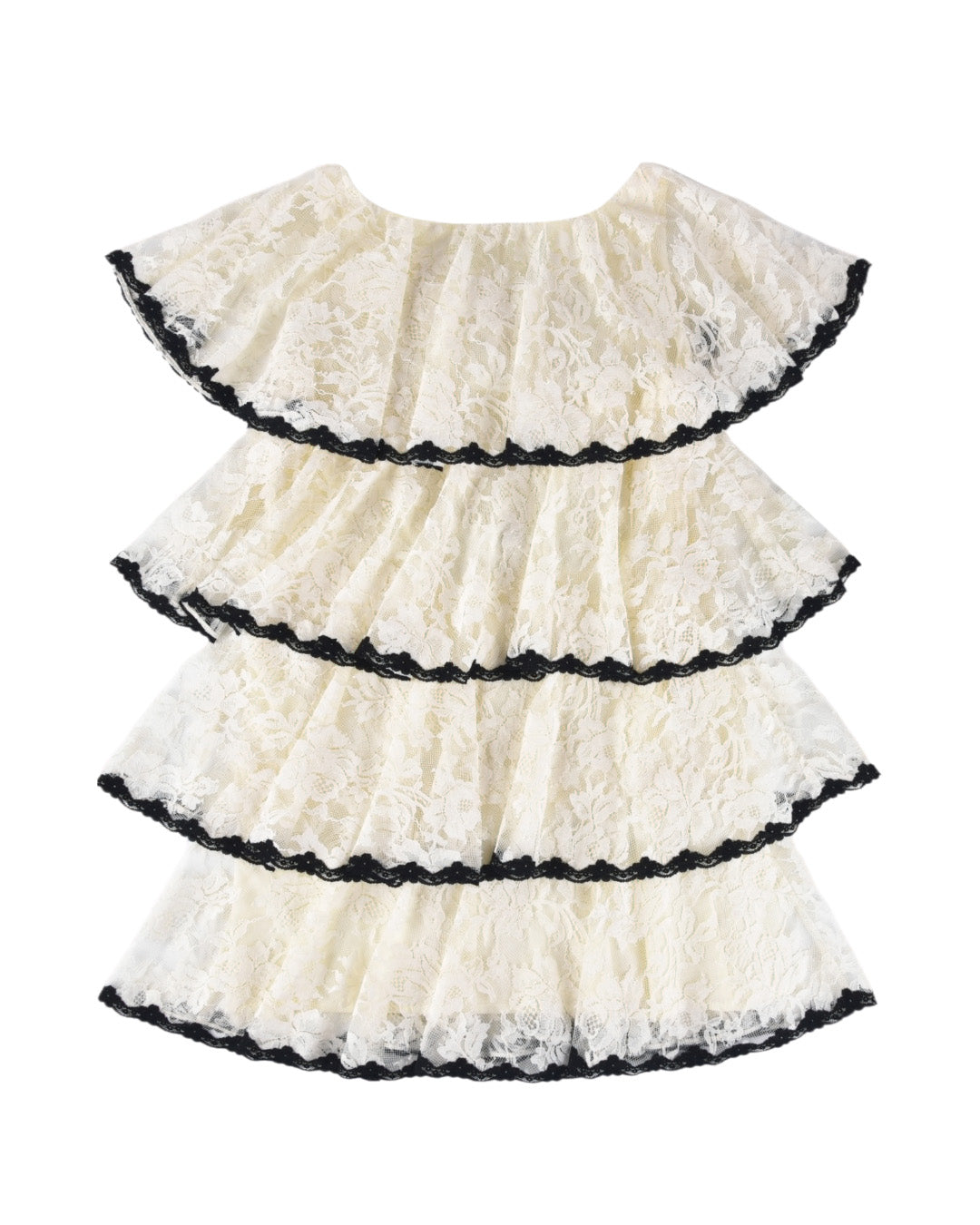 Delilah Bow Dress - White Lace