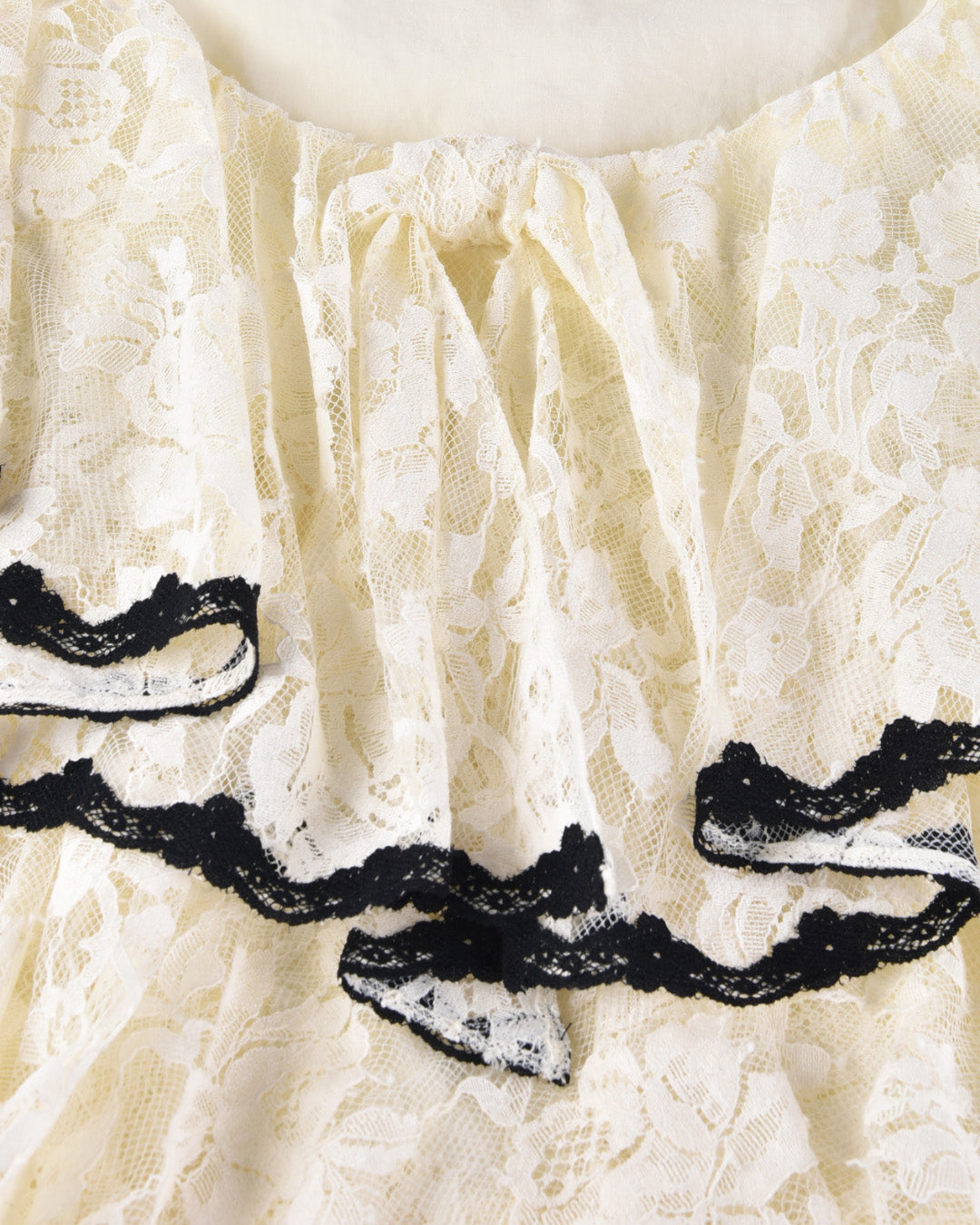 Delilah Bow Dress - White Lace