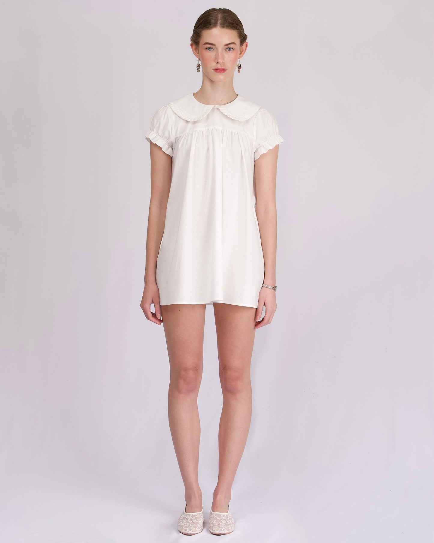 Babydoll Dress - White