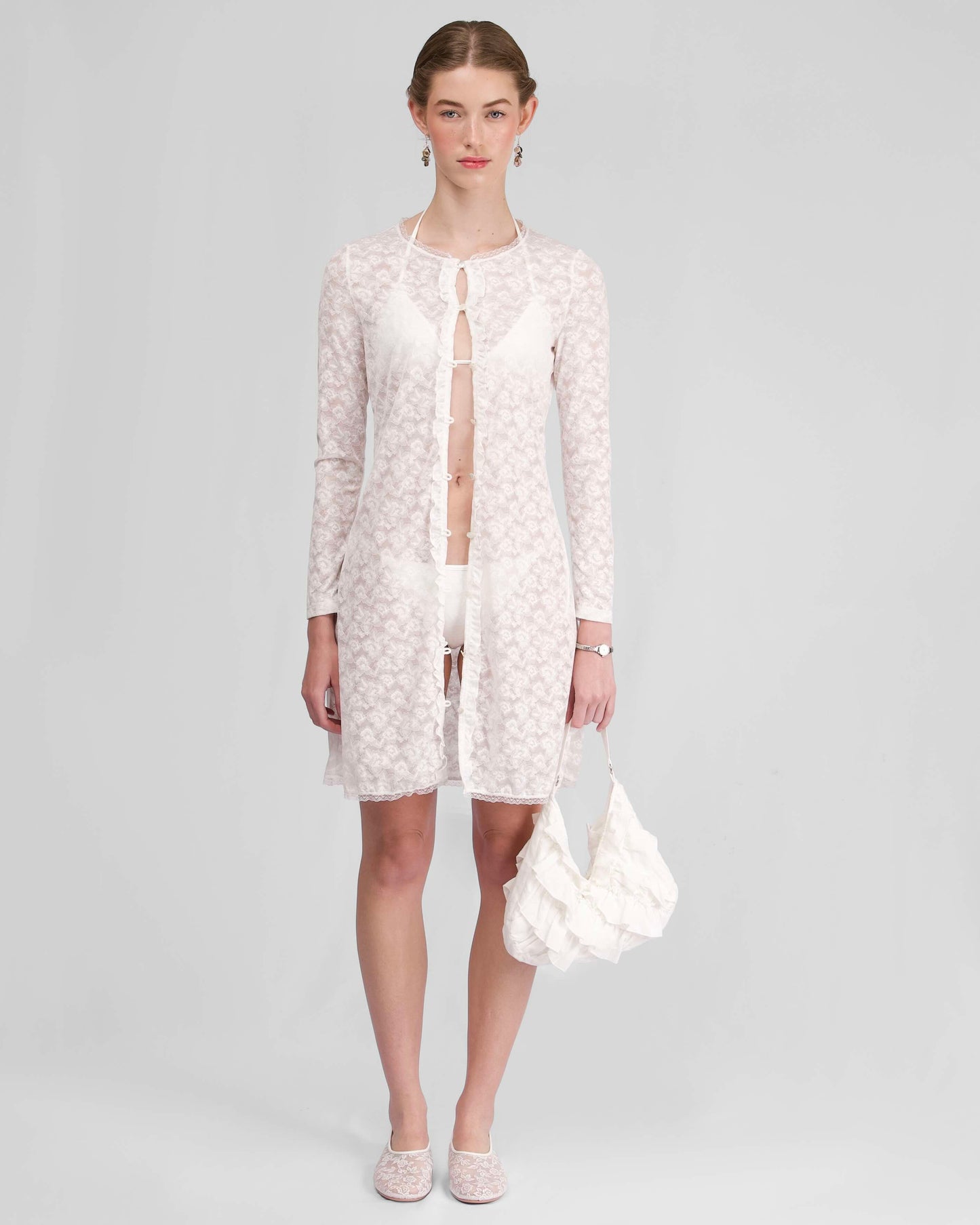 Lace Cover-up - White