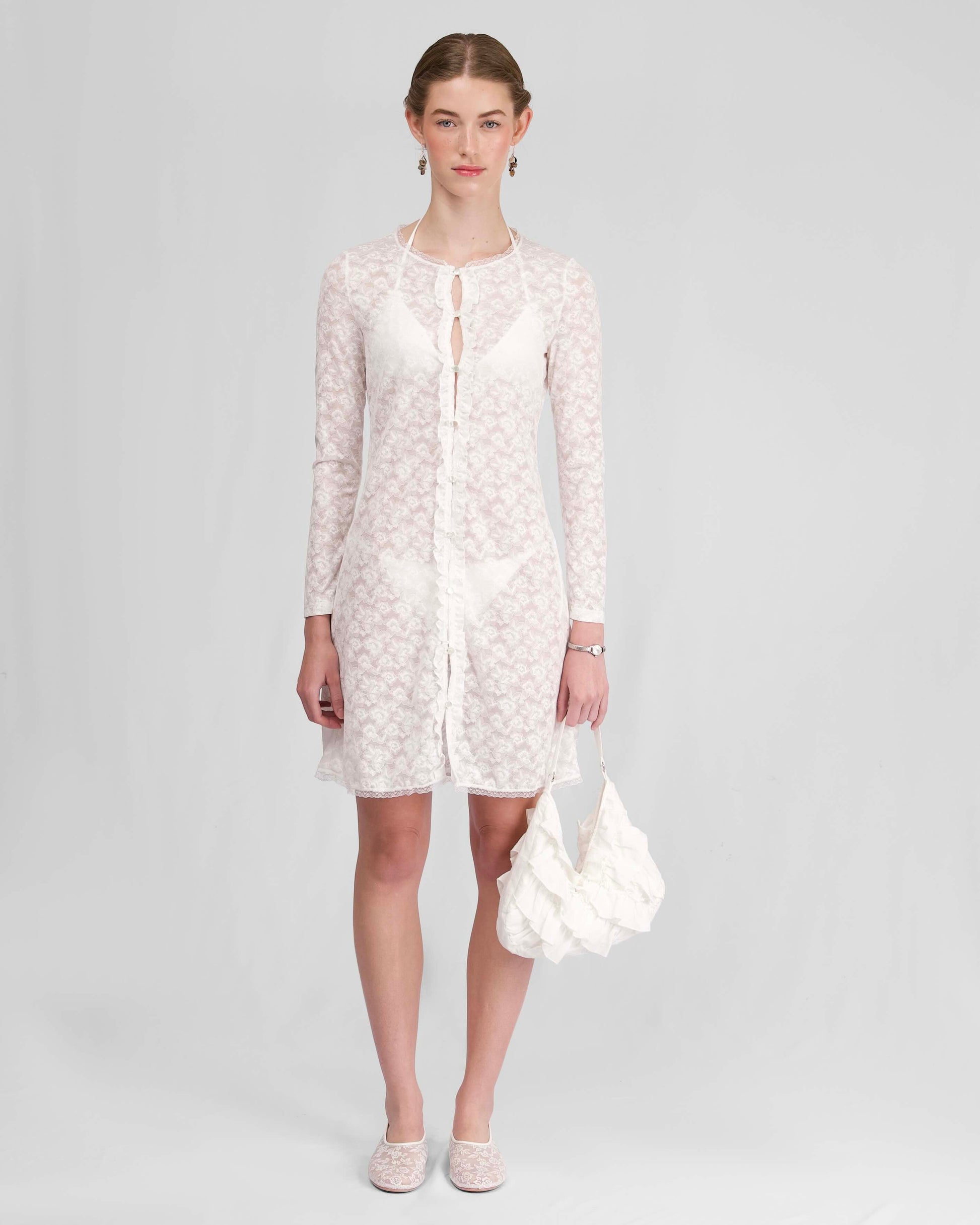 Lace Cover-Up - White MY MUM MADE IT Lace Cover-Up - White MY MUM MADE IT