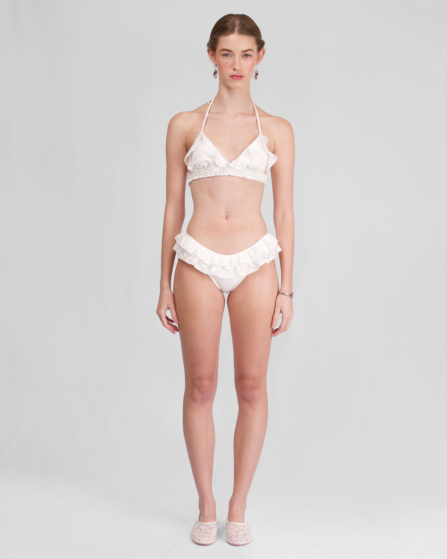 Lace Frill Swim Bottoms