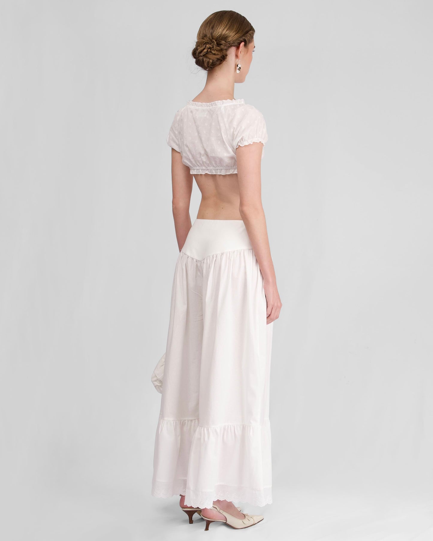 White Curtain Pants