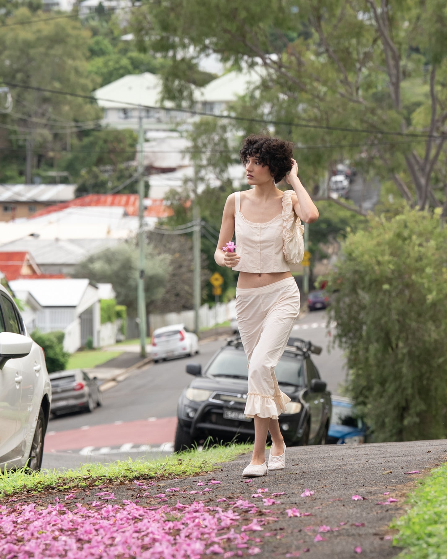 My Mum Made It - Button Camisole - Bone