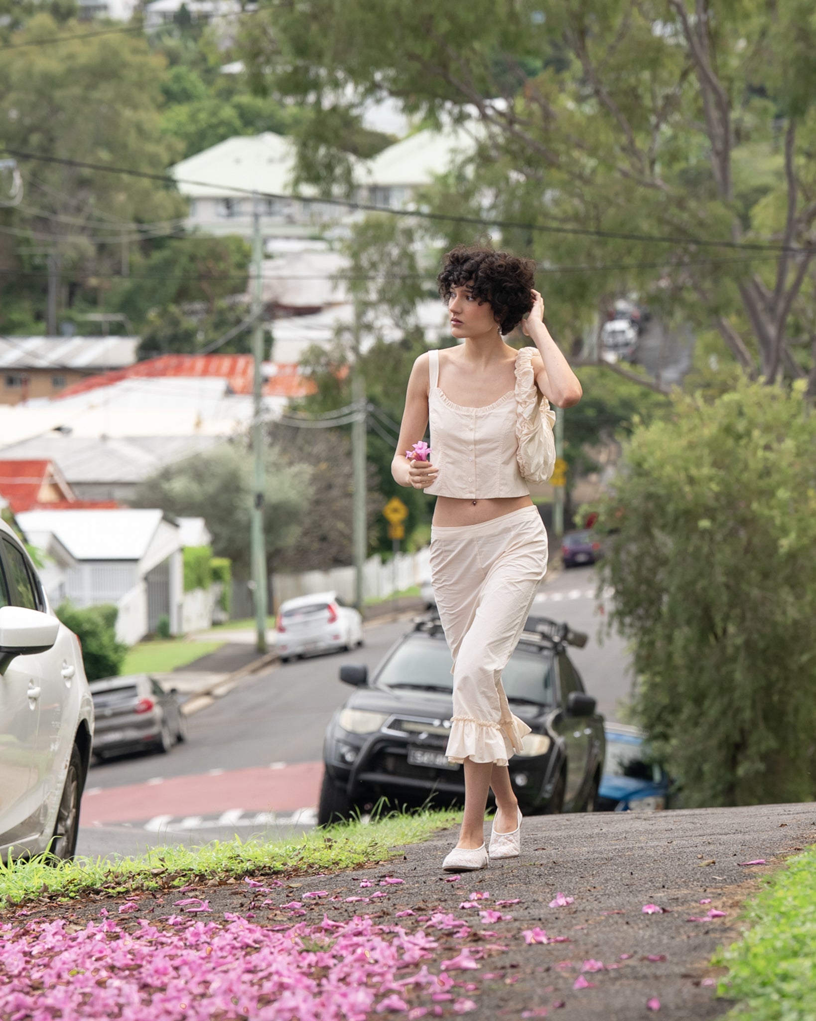 My Mum Made It - Button Camisole - Bone