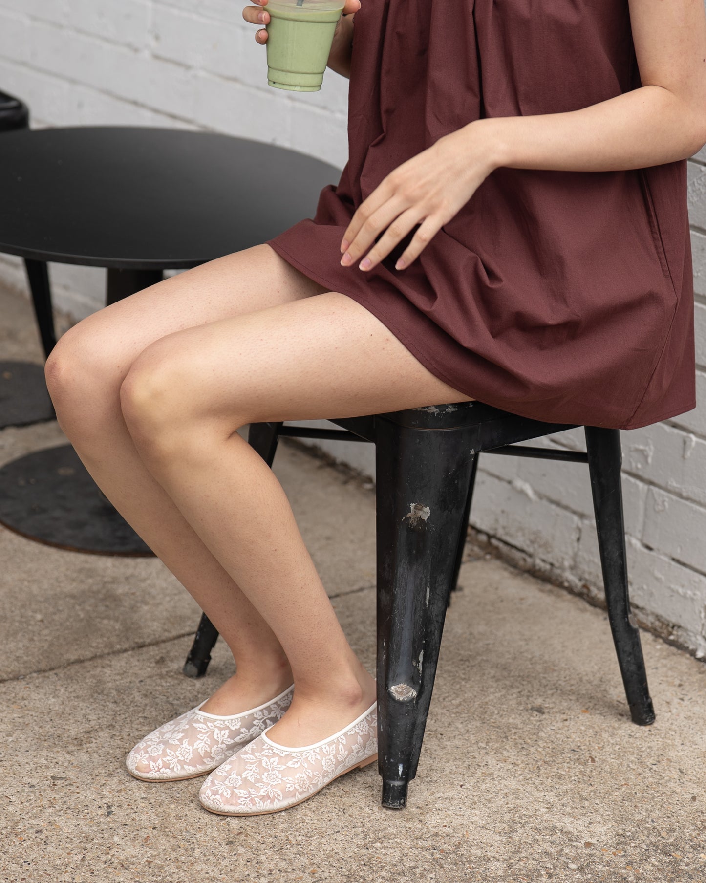 My Mum Made It - Lace Flats - White