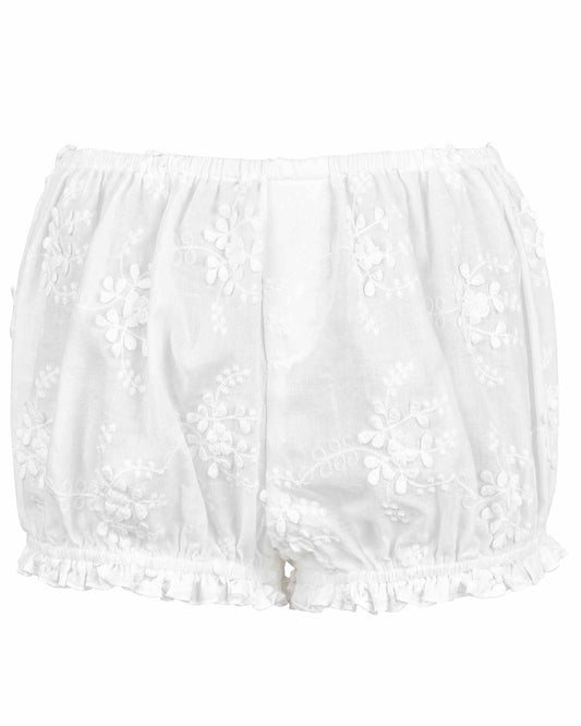 Bloomer Shorts - White Lace