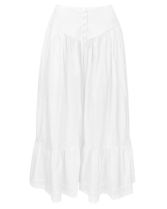 White Curtain Pants