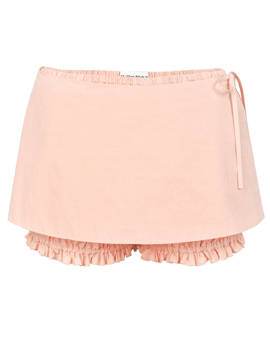 Wrap Bloomer Shorts - Peach