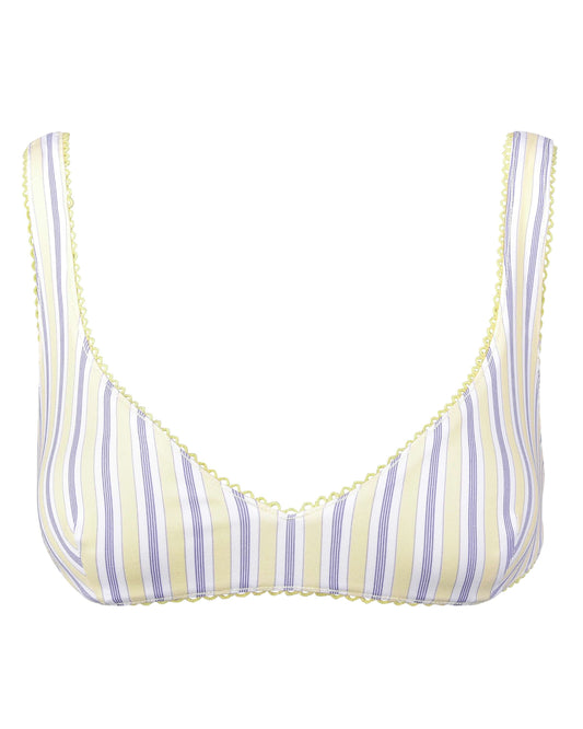 Two Sided Swim Top - Pacific Stripe / Citrine