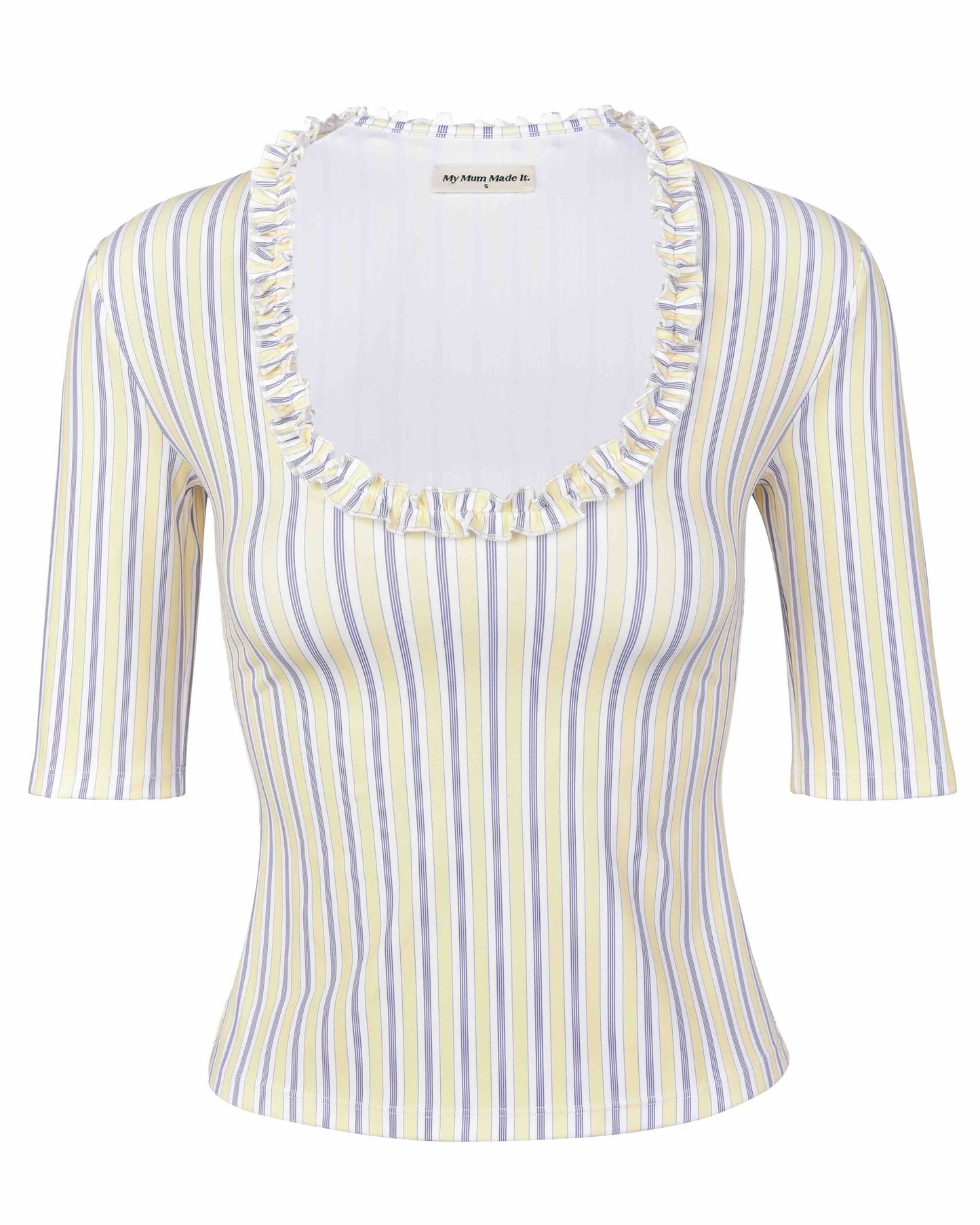 Ruffle Beach Top - Pacific Stripe