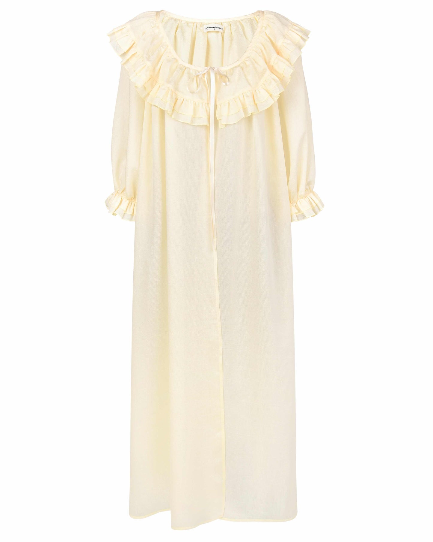 Sheer Frill Cover-up - Lemon